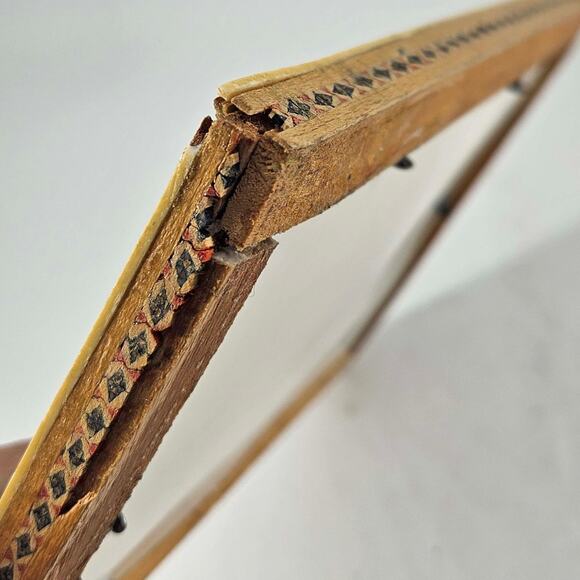 Persian Miniature Painting in Ornate Khatam Inlay Mosaic Frame - Picture 6 of 6